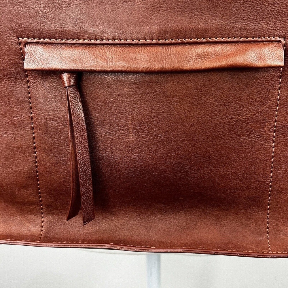 C&C California Women's Brown Leather Shoulder Tote Bag - Picture 3 of 16